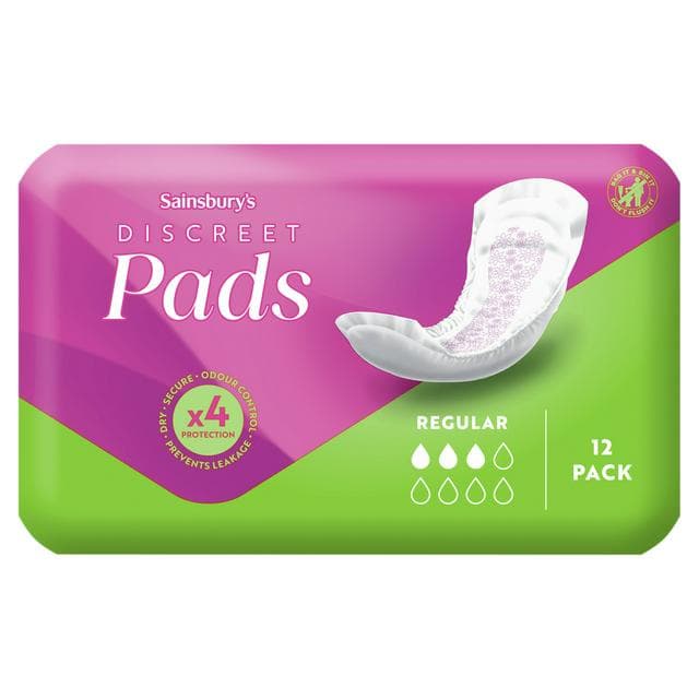 Sainsbury's Comfort Fit for Her Normal Women's Pads x12 - gallery image 1
