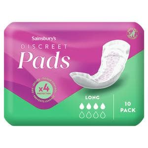 Sainsbury's Comfort Fit for Her Long Women's Pads x10