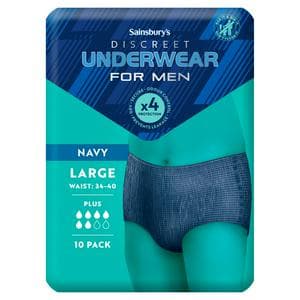 Sainsbury's Comfort Fit for Him Discreet Underwear Large Pants x10