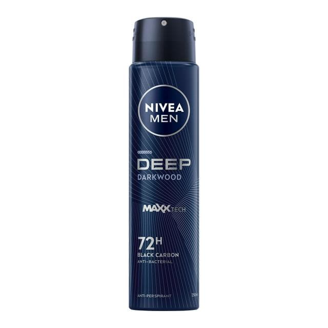 Nivea Men Deep Darkwood 72h Anti Perspirant Deodorant Spray 250ml - gallery image 1