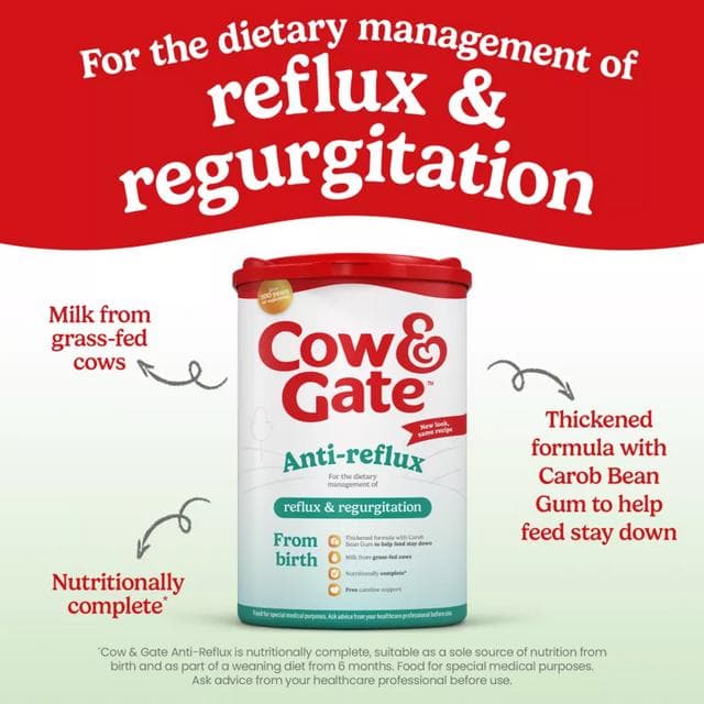 Cow & Gate Anti Reflux Baby Milk Infant Formula Powder from Birth 800g - gallery image 2