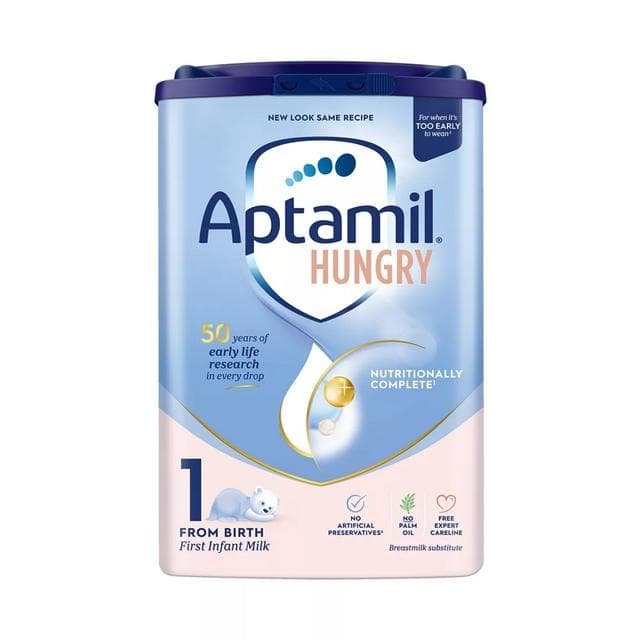 Aptamil Hungry Baby Milk Infant Formula From Birth 800g - gallery image 1