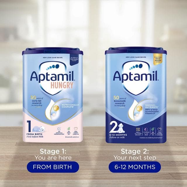 Aptamil Hungry Baby Milk Infant Formula From Birth 800g - gallery image 4