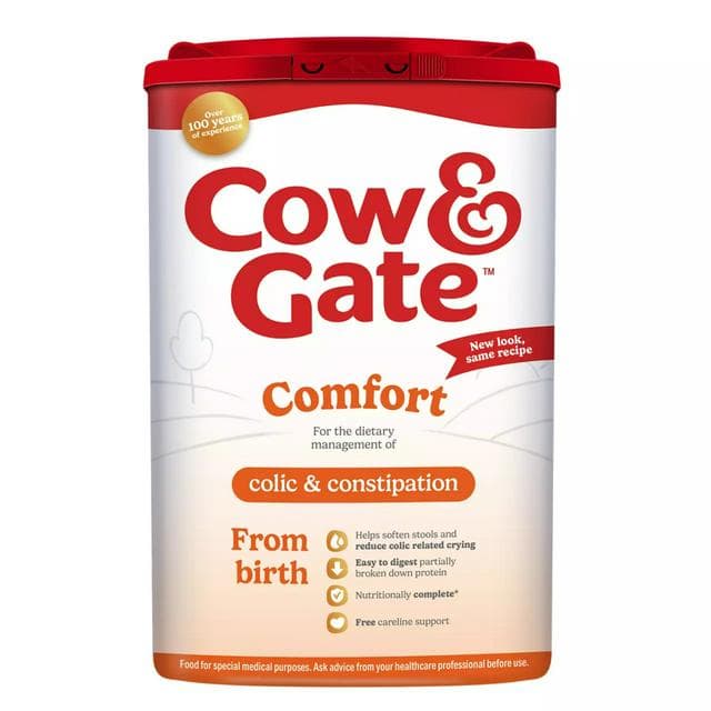 Cow & Gate Comfort Baby Milk Infant Formula Powder From Birth 800g - gallery image 1