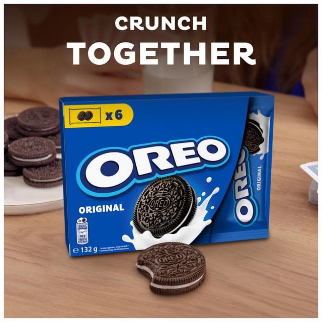 Oreo 6 x 22g Lunchbox Vanilla Chocolate Sandwich Biscuits Snack - gallery image 2