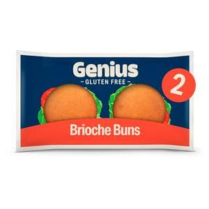Genius 2 x Gluten Free Brioche Burger Buns