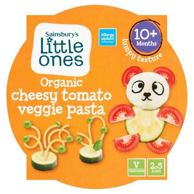 Sainsbury's Little Ones Organic Cheesy Tomato Veggie Pasta 10+ Months 190g - gallery image 1