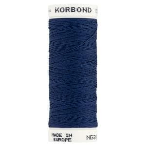 Korbond Navy Blue Polyester Thread 100m