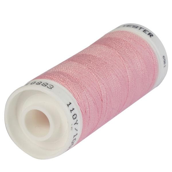 Korbond Baby Pink Polyester Thread 100m - gallery image 1