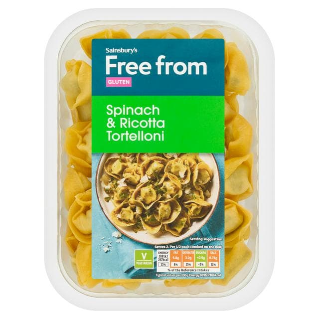 Sainsbury's Free From Spinach & Ricotta Tortelloni 250g - gallery image 1