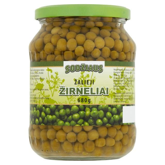 Sodziaus Green Peas 680g - gallery image 1
