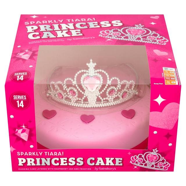 Sainsbury's Birthday Celebration Princess Madeira Cake 951g (Serves 14) - gallery image 1