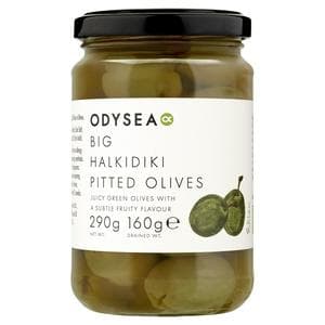 Odysea Greek Big Halkidiki Pitted Olives 290g (160g*)