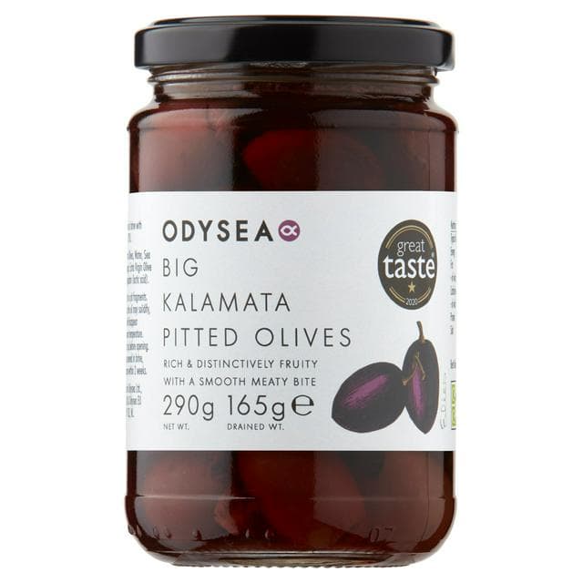 Odysea Greek Big Kalamata Pitted Olives 290g (165g*) - gallery image 1