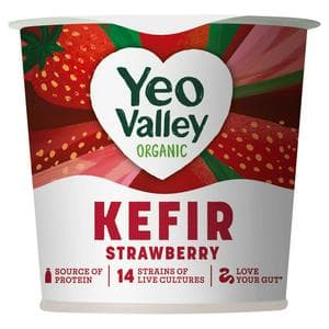 Yeo Valley Organic 350g Strawberry Kefir Yoghurt