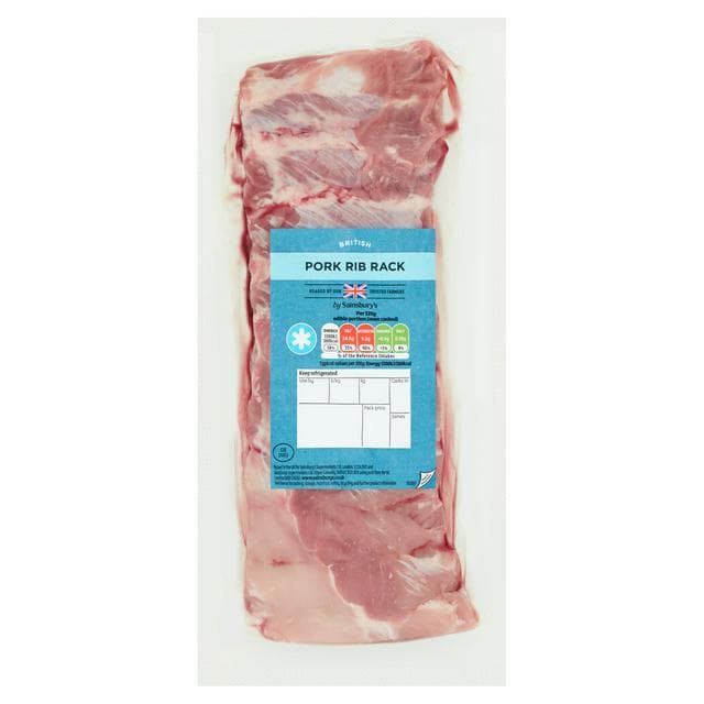 Sainsbury's British Pork Rib Rack 500g - gallery image 1