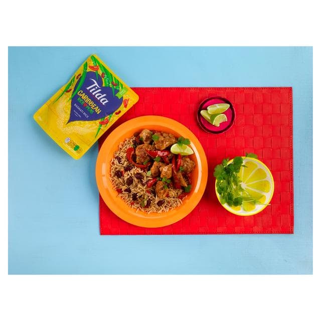 Tilda Microwave Caribbean Basmati Rice and Peas 250g - gallery image 4