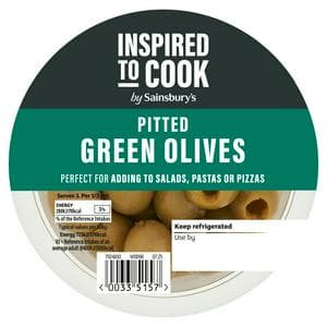 Sainsbury's Pitted Green Olives 120g