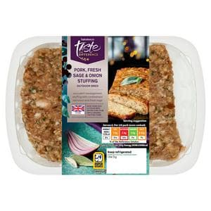 Sainsbury's 330g Pork Fresh Sage & Onion Stuffing, Taste the Difference
