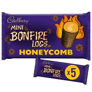 Cadbury 5 x Mini Bonfire Logs Honeycomb Flavour Halloween Cakes