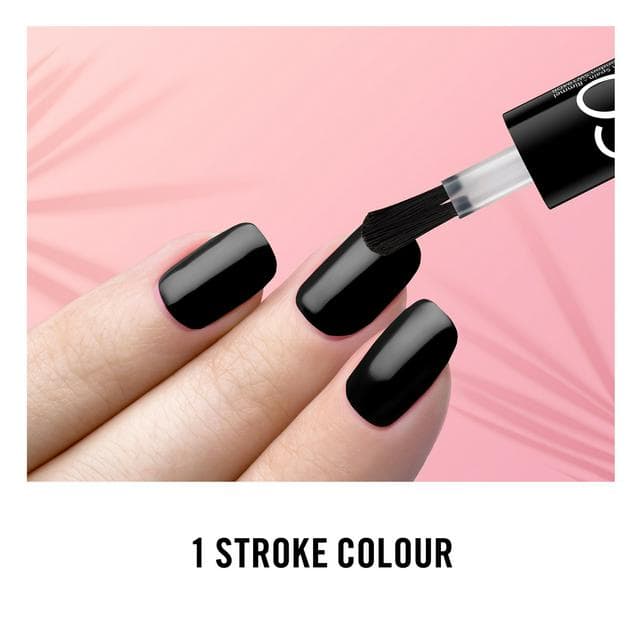 Rimmel 60 Seconds Rita's Black Nail Polish 8ml - gallery image 1