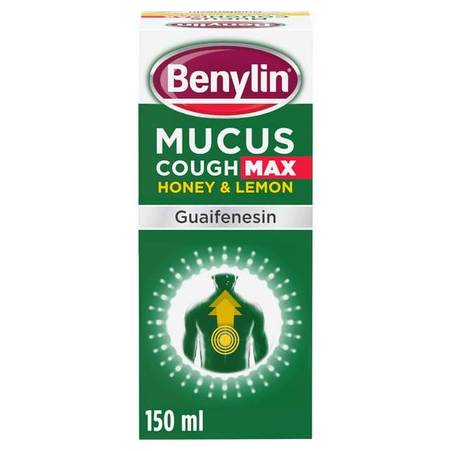 Benylin Mucus Cough Max Honey & Lemon Flavour Syrup 150ml - gallery image 1