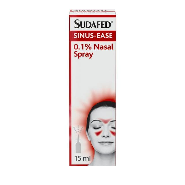 Sudafed Sinus Ease Nasal Spray Works in 2min Lasts Up To 10h 15ml - gallery image 1