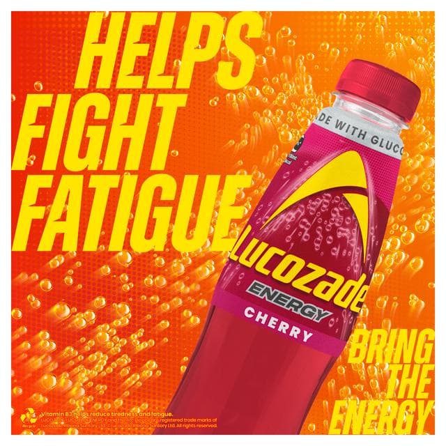 Lucozade Energy Drink Cherry 900ml - gallery image 2