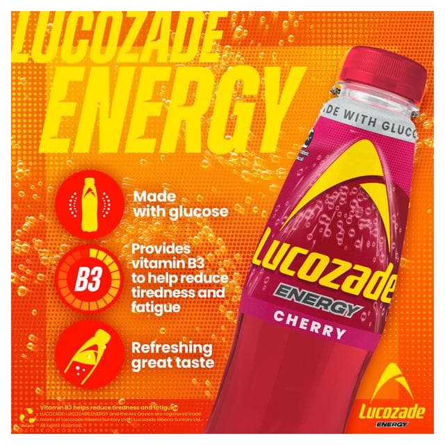 Lucozade Energy Drink Cherry 900ml - gallery image 3
