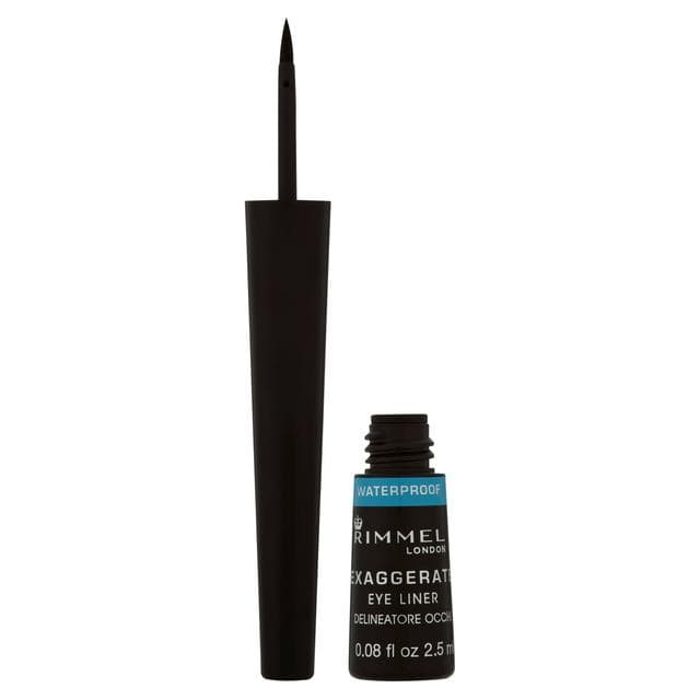 Rimmel London Exaggerate Liquid Eye Liner 003 Waterproof Black 2.5ml - gallery image 1