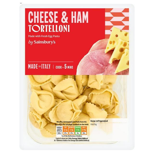 Sainsbury's Ham & Cheese Tortelloni 300g - gallery image 1