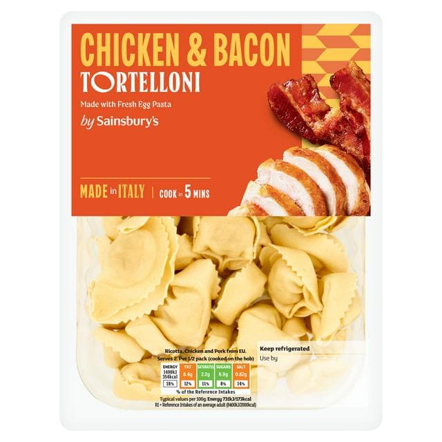 Sainsbury's Chicken & Bacon Tortelloni 300g - gallery image 1