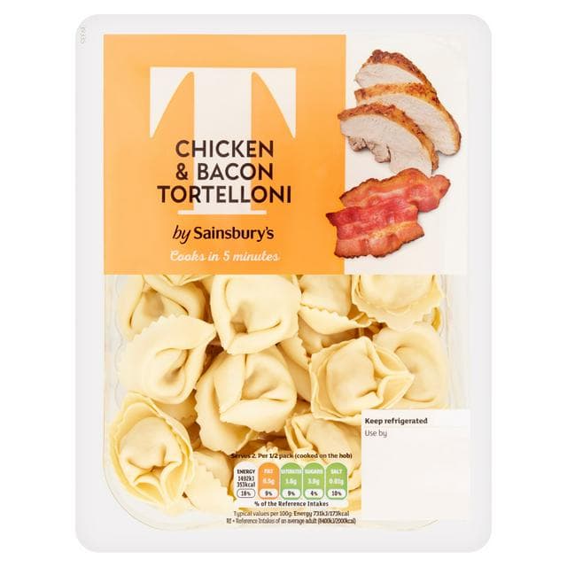 Sainsbury's Chicken & Bacon Tortelloni 300g - gallery image 1