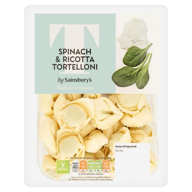 Sainsbury's Spinach & Ricotta Tortelloni 300g - gallery image 1