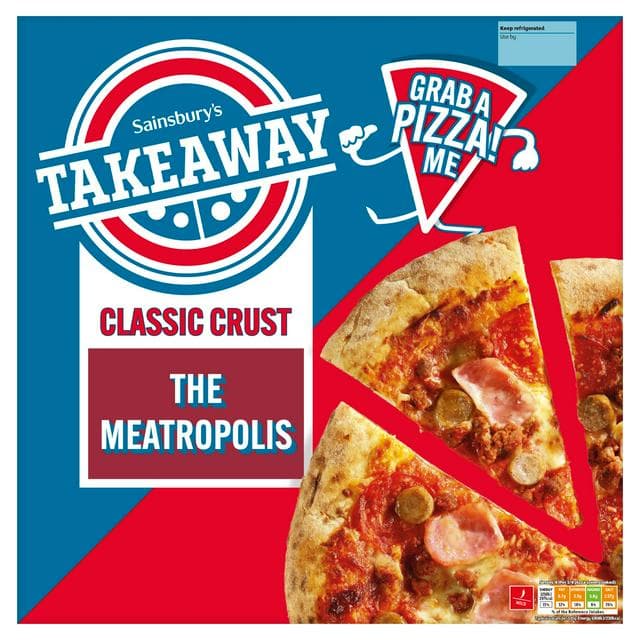 Sainsbury's Classic Crust Meat Feast Pizza 529g - gallery image 1