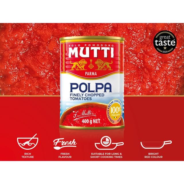 Mutti Finely Chopped Tomatoes 400g - gallery image 2