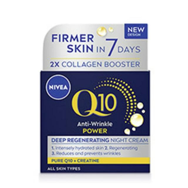 Nivea Q10 Power Anti Wrinkle Night Cream Moisturiser 50ml - gallery image 1