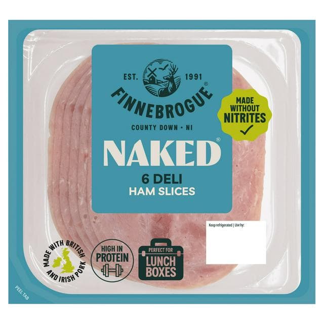 Finnebrogue Naked Deli Ham Slices x5 100g - gallery image 1