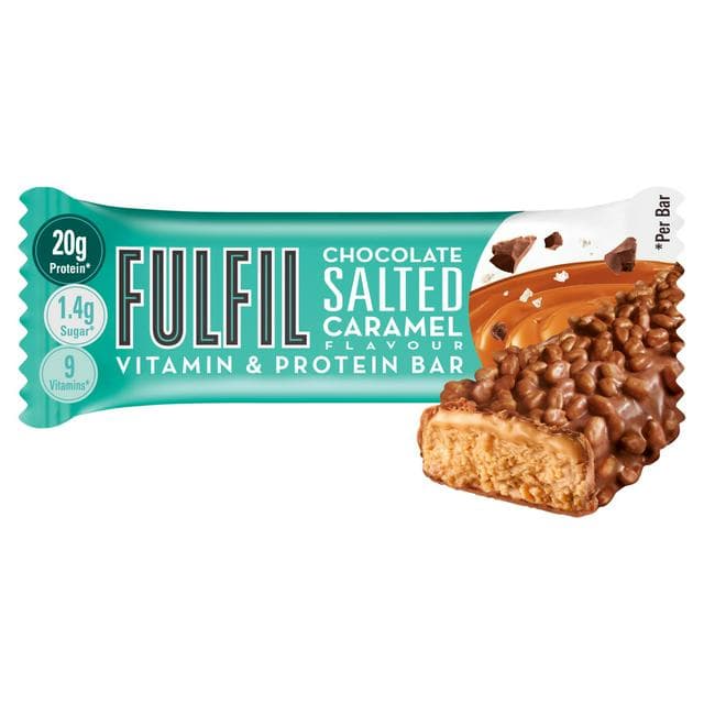 Fulfil Chocolate Salted Caramel Flavour Vitamin & Protein Bar 55g - gallery image 1