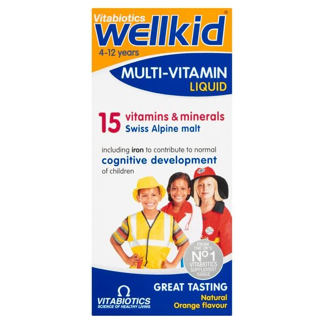 Vitabiotics WellKid 4-12 Years Multi-Vitamin Liquid 150ml - gallery image 1