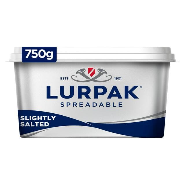 Lurpak Slightly Salted Spreadable Blend of Butter & Rapeseed Oil 750g - gallery image 1