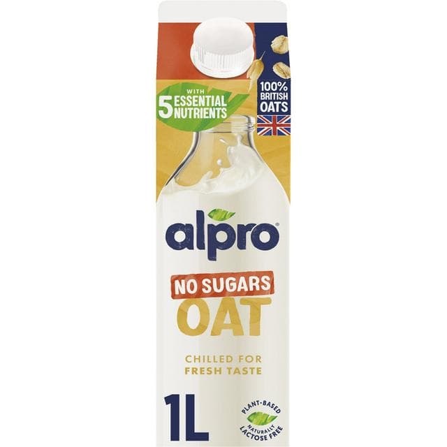 Alpro 1L Oat No Sugar Chilled Dairy Free Drink - gallery image 1