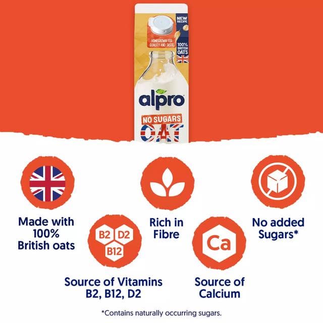 Alpro 1L Oat No Sugar Chilled Dairy Free Drink - gallery image 2