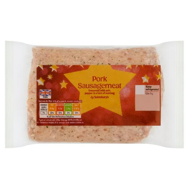 Sainsbury's Butcher's Choice British Pork Sausagemeat 400g - gallery image 1