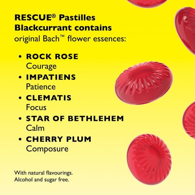 Bach Rescue Soothing Pastilles Blackcurrant Flavour 50g - gallery image 4