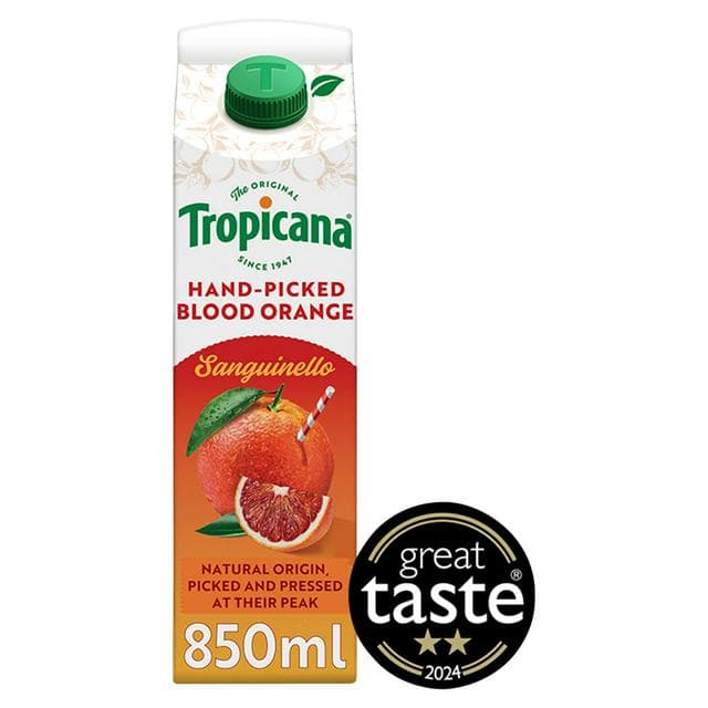 Tropicana Sanguinello Blood Orange Fruit Juice 850ml - gallery image 1