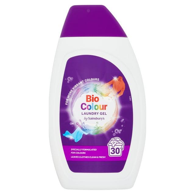 Sainsbury's Colour Bio Laundry Gel 30 Washes 900ml - gallery image 1