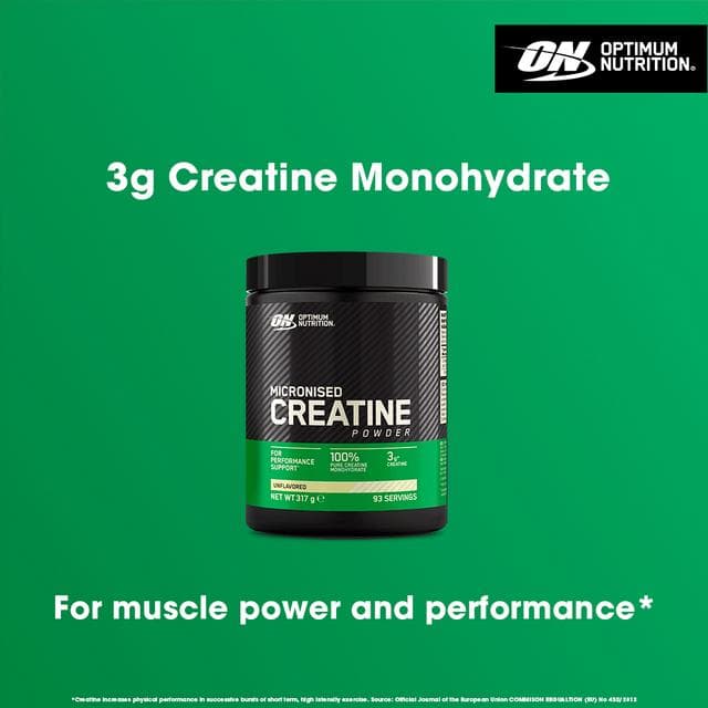 Optimum Nutrition Micronised Creatine Powder Unflavoured 93 servings 317g - gallery image 2
