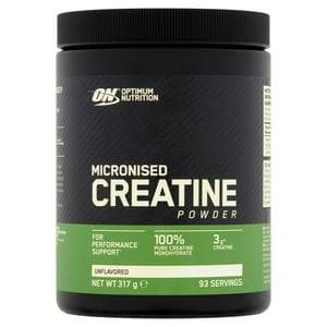 Optimum Nutrition Micronised Creatine Powder Unflavoured 93 servings 317g