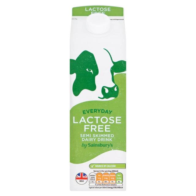 Sainsbury's Everyday Lactose Free Semi Skimmed Dairy Drink 1L - gallery image 1